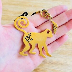 DVF Diane von Furstenberg Necklace Year Of The Monkey 2016 Statement Bold Gold